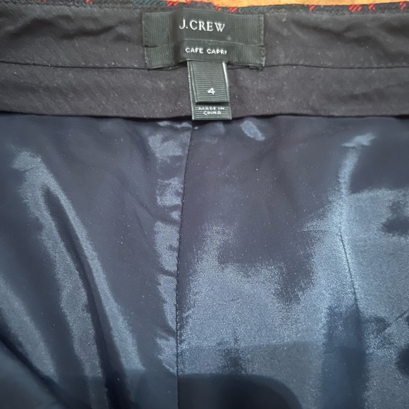 J.CREW 100% Wool Plaid Cafe Capri - Picture 4 of 4